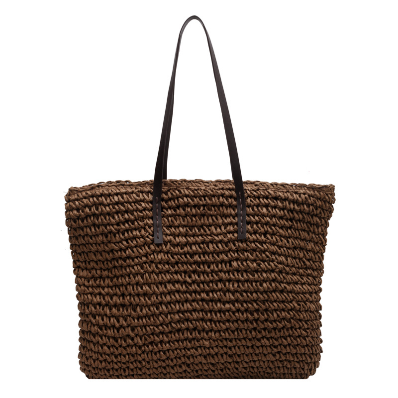 Straw Woven Tote Bags Casual L - Luxury Bags Tote ulasan dan harga
