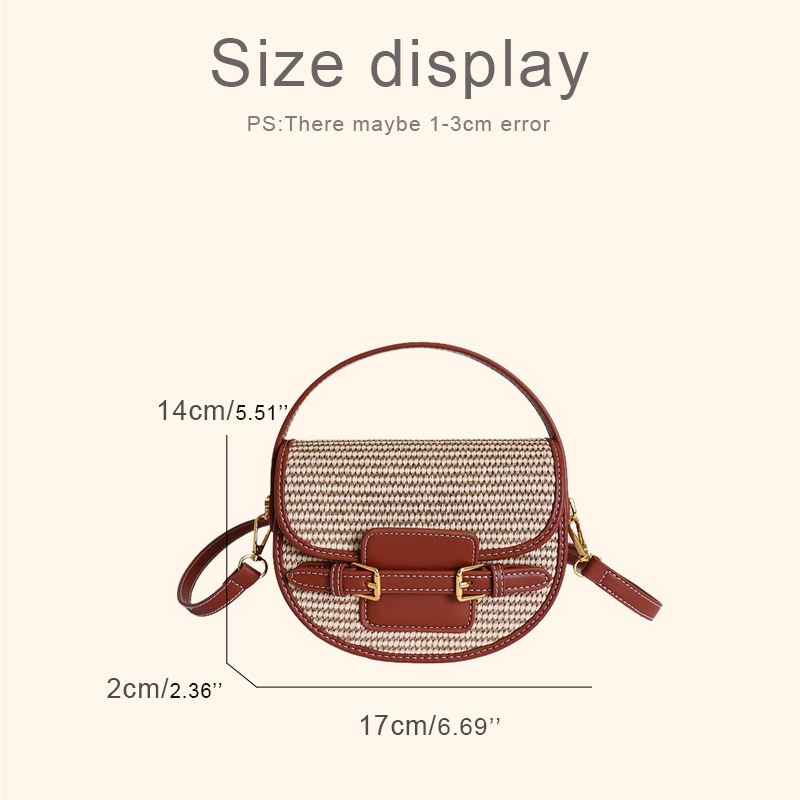 England Style Mini Straw Saddl - Luxury Bags Leather ulasan dan harga